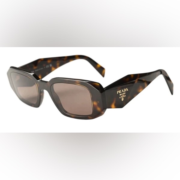 Prada Tortoise Rectangle Sunglasses